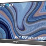 16.1" Portable Monitor, 1920×1080 FHD IPS Portable Monitor for Laptop with Single-rod, Support HDMI/Type-C/USB-C, Eye Protection Gaming Screen for Laptop/PC/Mac/PS3/4/5/Xbox