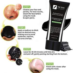 THE ISMA Charcoal Peel Off Face Mask – Blackhead Remover & Deep Cleanser – Purifying Black Mask for Pore Cleansing, Oil Control, Acne & Blackhead Removal – 60g - Image 4