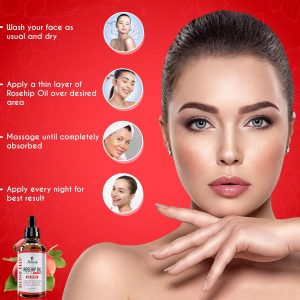 Kanzy Rosehip Oil for Face & Body – 100% Pure Organic Cold-Pressed Rose Hip Oil, 120ml – Vegan, Cruelty-Free, for Skin, Hair, Nails, Dryness, Scars, Fine Lines - Image 6