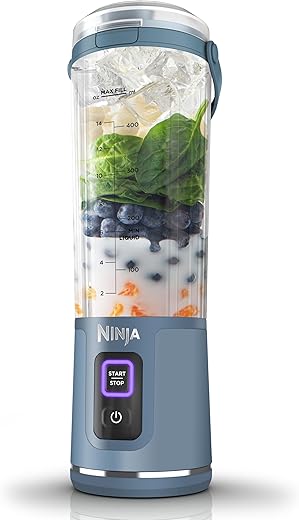 Ninja Blast Portable Blender, 530ml, Leakproof Lid & Sip Spout, Powerful Cordless Mini Blender, Rechargeable, Portable Smoothies, Protein Shakes, Blends Ice & Frozen Fruit,...